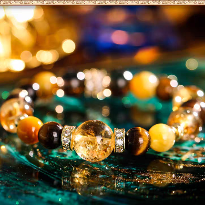 Tiger Eye Stone Tea Crystal Yellow Crystal